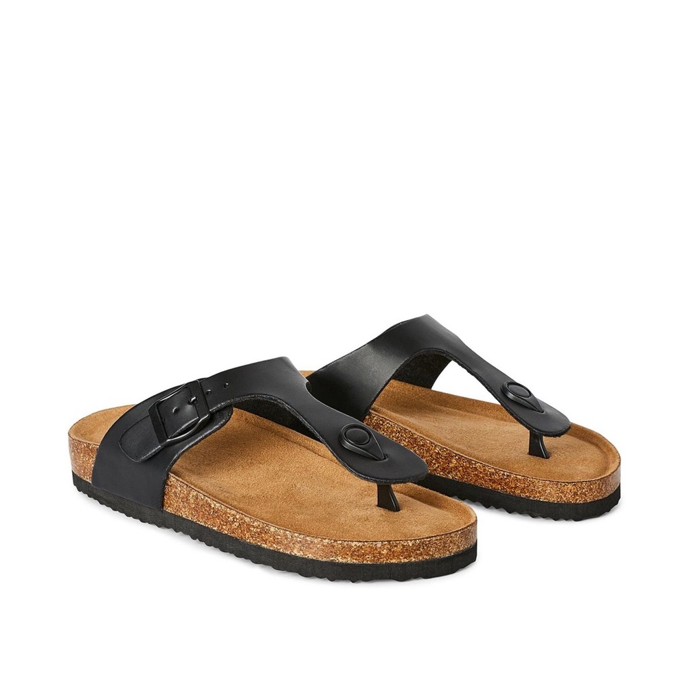 Time and Tru Women’s Cindy Black Sandals